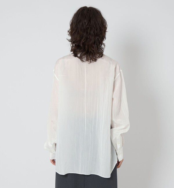 ASTRAET「＜ASTRAET＞ストライプ シアー レギュラーカラーシャツ UNISEX」|シャツ・ブラウス|