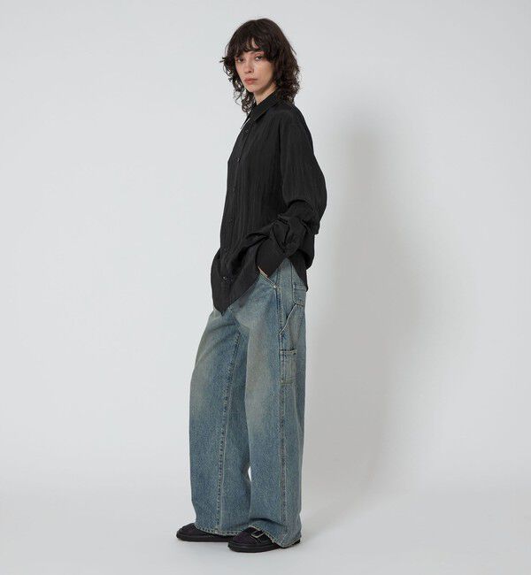 ASTRAET「＜ASTRAET＞ストライプ シアー レギュラーカラーシャツ UNISEX」|シャツ・ブラウス|