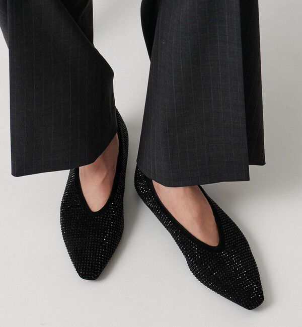 UNITED ARROWS「ラインストーン フラットシューズ」|パンプス|