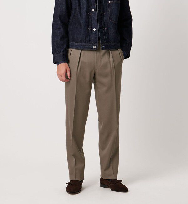 UNITED ARROWS「ギャバジン 2インプリーツ スラックス」|スラックス|MOCA