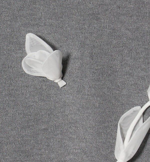 UNITED ARROWS「BROCHE  フラワーモチーフ ニット」|ニット・セーター|