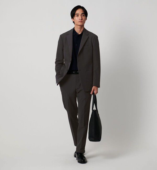 UNITED ARROWS「ドビー シングル 2ボタン シングル テーラードジャケット UA COZY ウォッシャブル 2WAYストレッチ はっ水 」|スーツ|