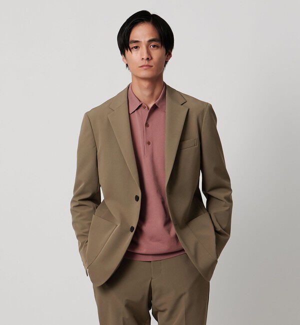 UNITED ARROWS「ドビー シングル 2ボタン シングル テーラードジャケット UA COZY ウォッシャブル 2WAYストレッチ はっ水 」|スーツ|