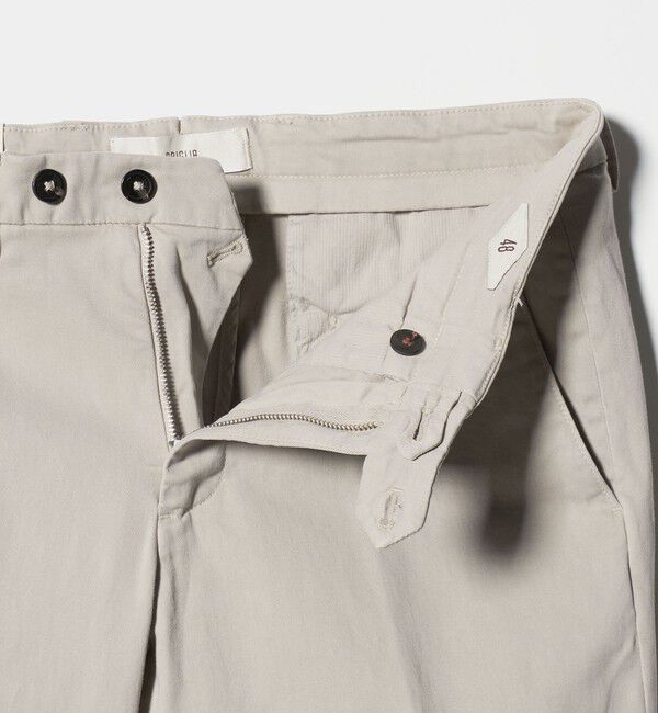 UNITED ARROWS「【別注】＜BRIGLIA 1949＞ツイル ノープリーツ パンツ」|チノ|