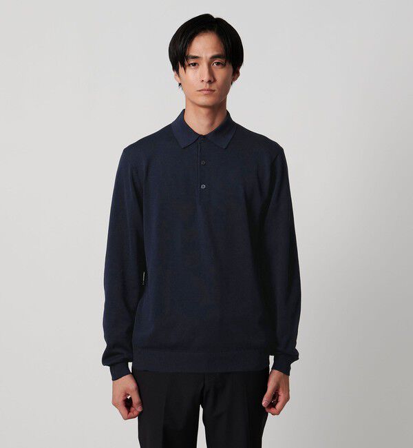 UNITED ARROWS「ニットポロシャツ UA COZY ウォッシャブル」|ポロシャツ|