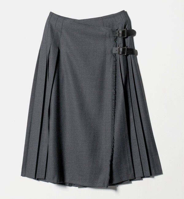 UNITED ARROWS「【別注】＜O&rsquo;NEIL of DUBLIN＞プリーツ ロング スカート グレー」|スカート|