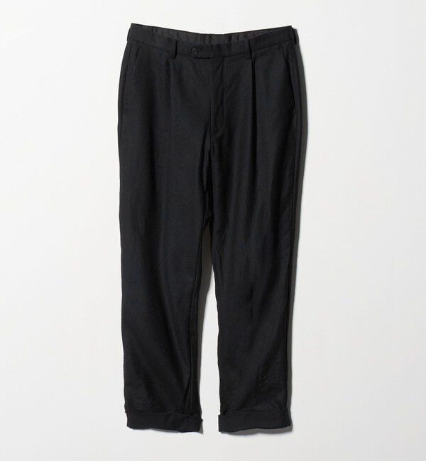 UNITED ARROWS「＜District＞ウールギャバジン ウォッシュド ワイド 1プリーツパンツ」|スラックス|