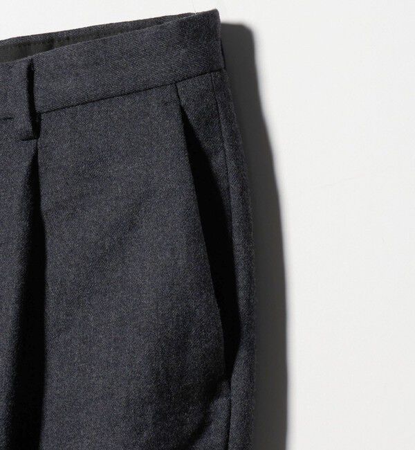 UNITED ARROWS「＜District＞ウールギャバジン ウォッシュド ワイド 1プリーツパンツ」|スラックス|