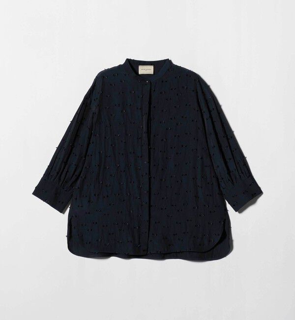 UNITED ARROWS「ドットカットジャガード シャツ ブラウス ‐ウォッシャブル‐」|シャツ・ブラウス|