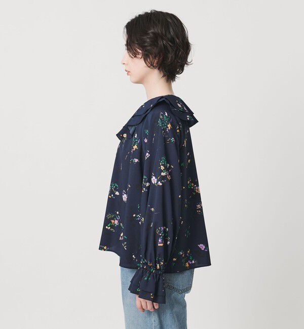 UNITED ARROWS「フラワー プリント ブラウス ‐ウォッシャブル‐」|シャツ・ブラウス|