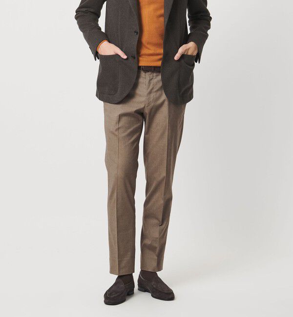 UNITED ARROWS「TR オックス サイドエクステンド ノープリーツスラックス COMFORT EASY‐MODEL ウォッシャブル ストレッチ」|スラックス|