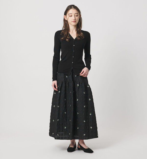 UNITED ARROWS「18G ウール フィット リブ カーディガン」|カーディガン|