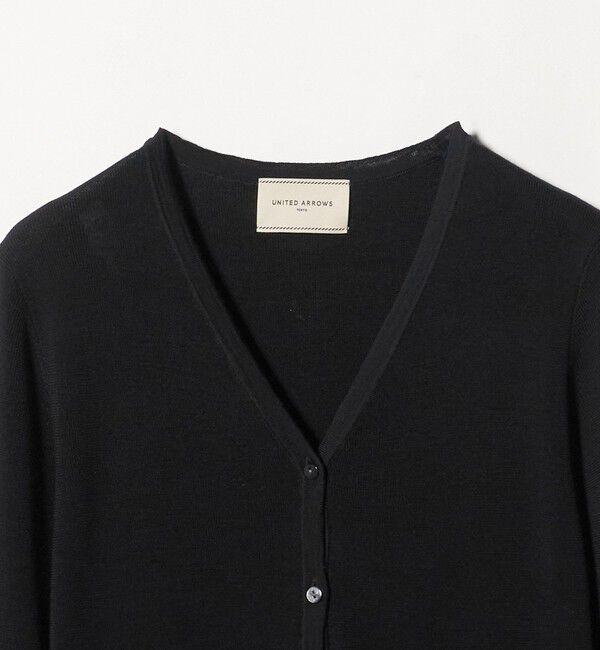 UNITED ARROWS「18G ウール フィット リブ カーディガン」|カーディガン|