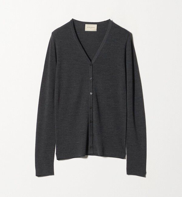 UNITED ARROWS「18G ウール フィット リブ カーディガン」|カーディガン|