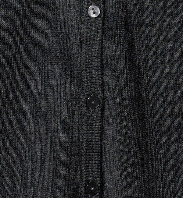 UNITED ARROWS「18G ウール フィット リブ カーディガン」|カーディガン|