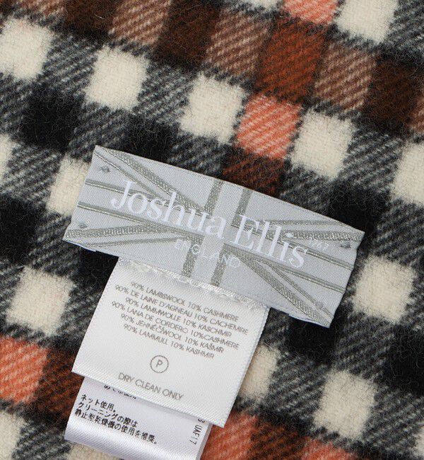 UNITED ARROWS「【別注】＜Joshua Ellis＞ブラウンチェック マフラー」|マフラー|