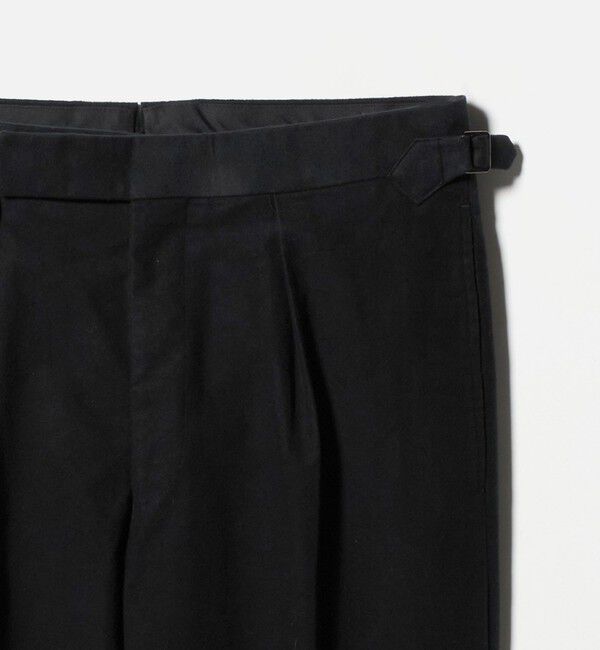 UNITED ARROWS「モールスキン 1プリーツ スラックス」|スラックス|