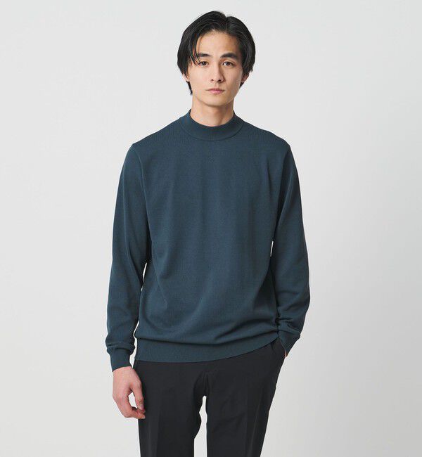 UNITED ARROWS「モックネックニット UA COZY ウォッシャブル」|ニット・セーター|