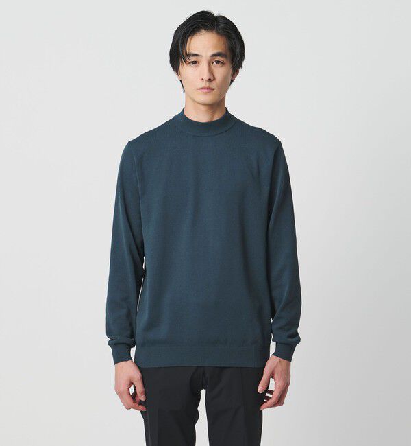 UNITED ARROWS「モックネックニット UA COZY ウォッシャブル」|ニット・セーター|