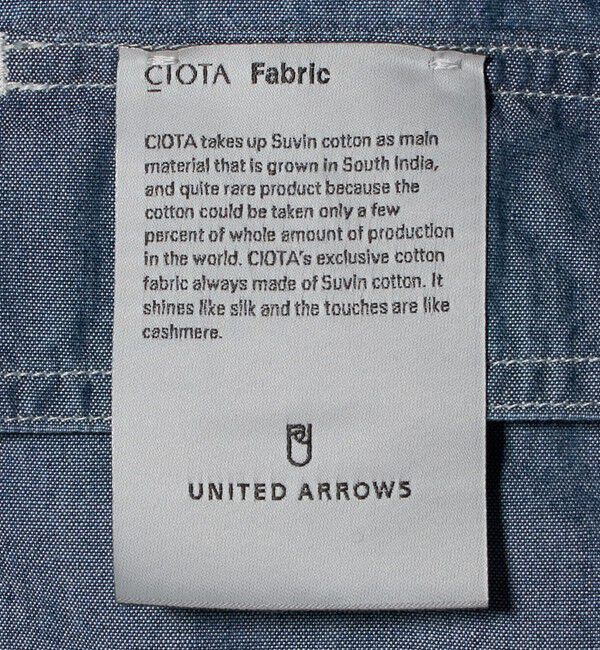 UNITED ARROWS「シオタ スビンシャンブレー ワークシャツ「SLOW &　」」|シャツ・ブラウス|