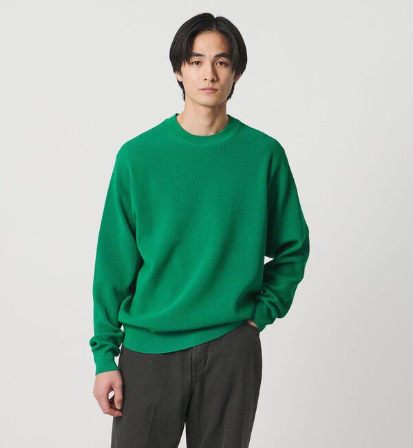 UNITED ARROWS「コットン/ポリエステル アゼ クルーネックニット」|ニット・セーター|KELLY