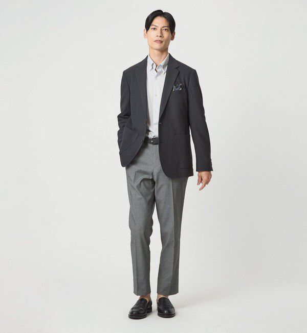 UNITED ARROWS green label relaxing「エブリット TC ジャージー スナップ ボタンダウン シャツ -イージーアイロン・吸水速乾・抗菌-」|シャツ・ブラウス|