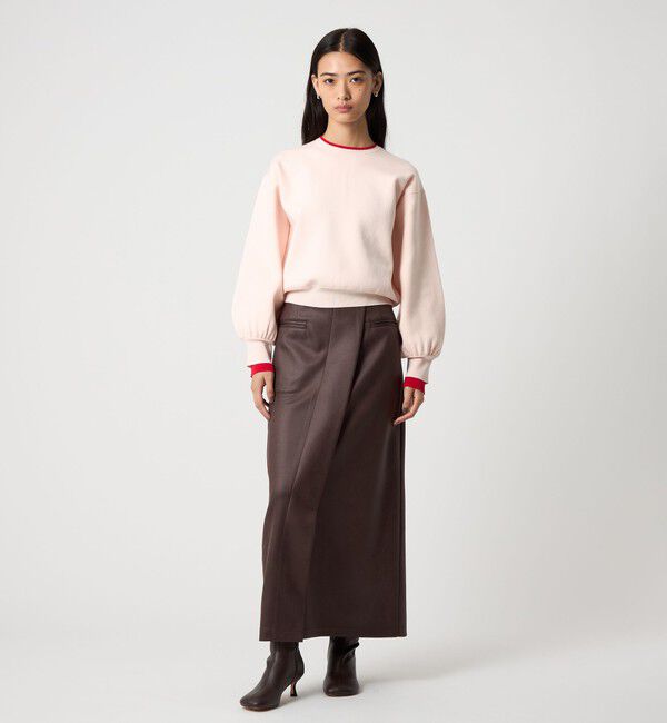 EMMEL REFINES「＜EMMEL REFINES＞EM マシュマロタッチ スリットステッチ スカート」|スカート|