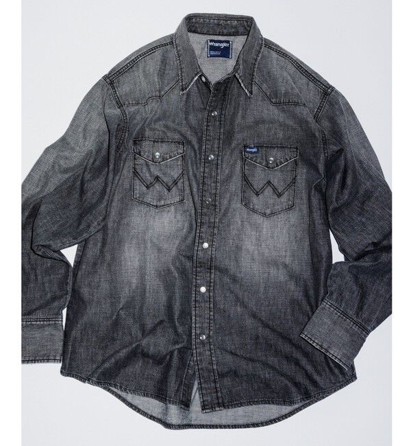 UNITED ARROWS green label relaxing「【別注】＜Wrangler＞GLR ウエスタン シャツ」|シャツ・ブラウス|BLACK
