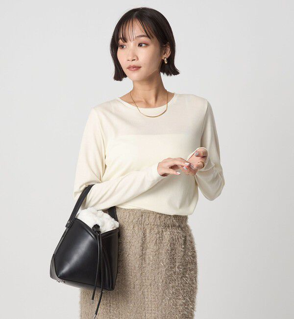 UNITED ARROWS green label relaxing「＜1_OF MINE＞テンジク ロングスリーブ カットソー」|Tシャツ・カットソー|WHITE