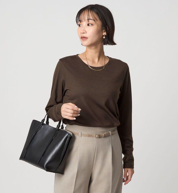 UNITED ARROWS green label relaxing「＜1_OF MINE＞テンジク ロングスリーブ カットソー」|Tシャツ・カットソー|DK.BROWN