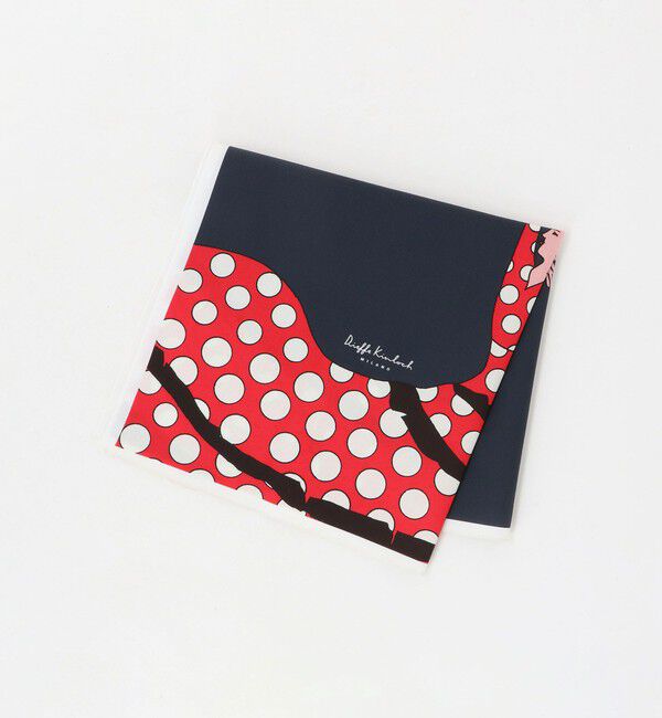 UNITED ARROWS green label relaxing「＜Dieffe Kinloch＞コットン プリント ハンカチ」|ハンカチ|DK.GRAY