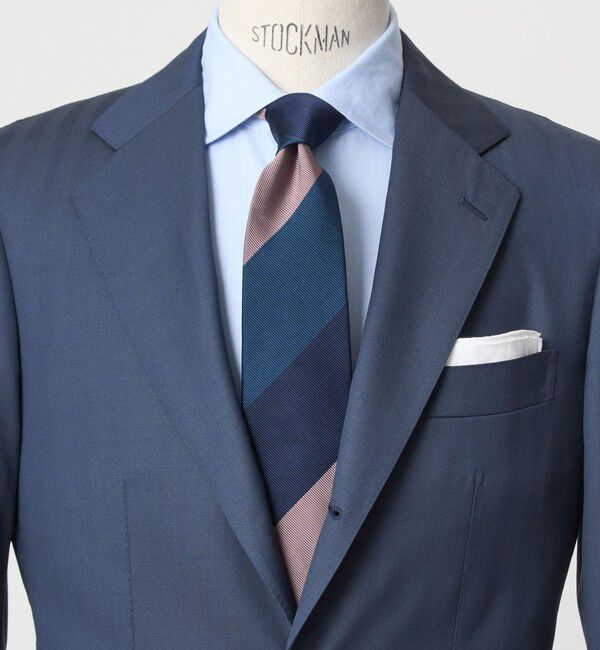 UNITED ARROWS green label relaxing「GLR ジャパン タンゴ 8.0cm ストライプ1 ネクタイ」|ネクタイ・蝶ネクタイ|NAVY