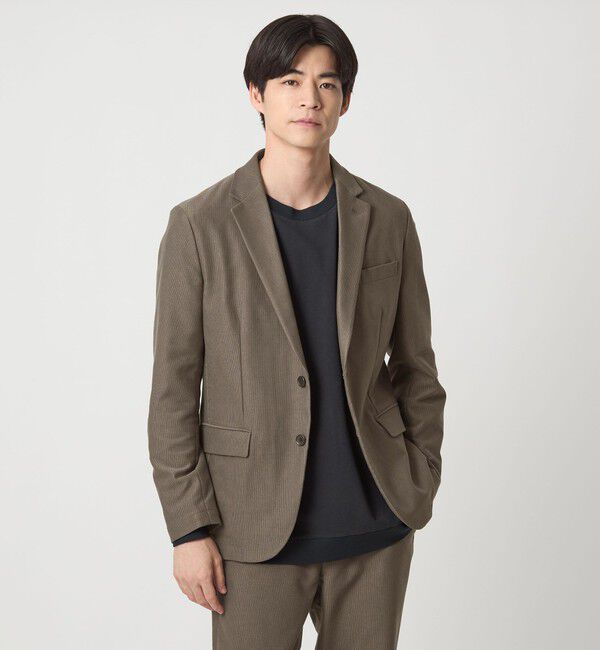 UNITED ARROWS green label relaxing「ピケ コーデュロイ ナロー ジャケット -ストレッチ-」|テーラードジャケット|