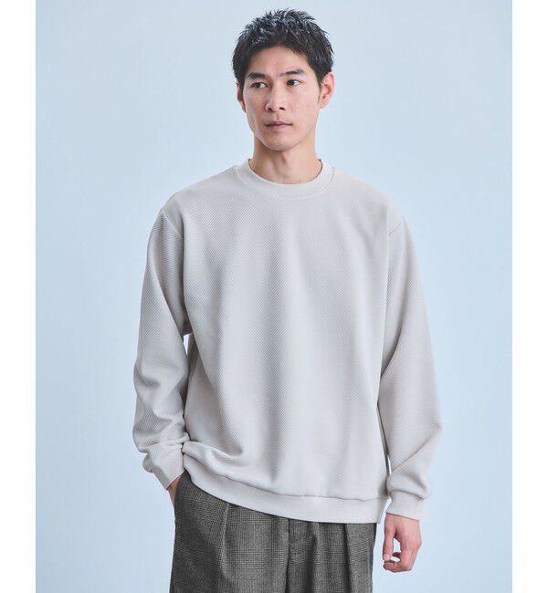 UNITED ARROWS green label relaxing「ツイル パフ クルーネック カットソー」|Tシャツ・カットソー|LT.GRAY