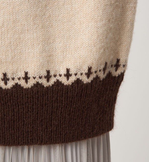 UNITED ARROWS green label relaxing「ノルディック ジャガード カーディガン」|カーディガン|