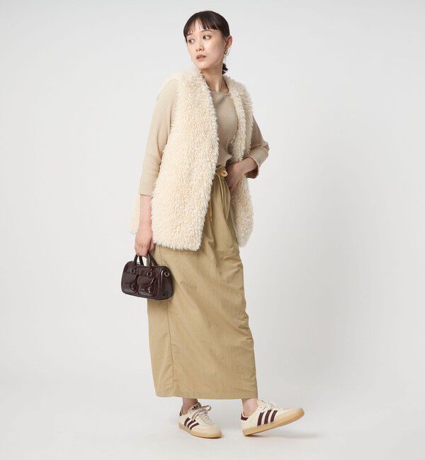 UNITED ARROWS green label relaxing「デコルテ カット ドッキング ワンピース」|ワンピース|