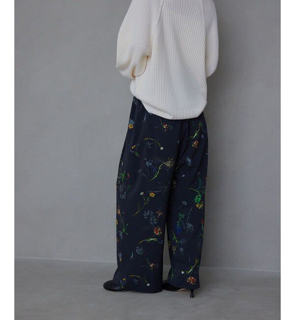 EMMEL REFINES「＜EMMEL REFINES＞EM フラワープリント イージーパンツ 2」|チノ|