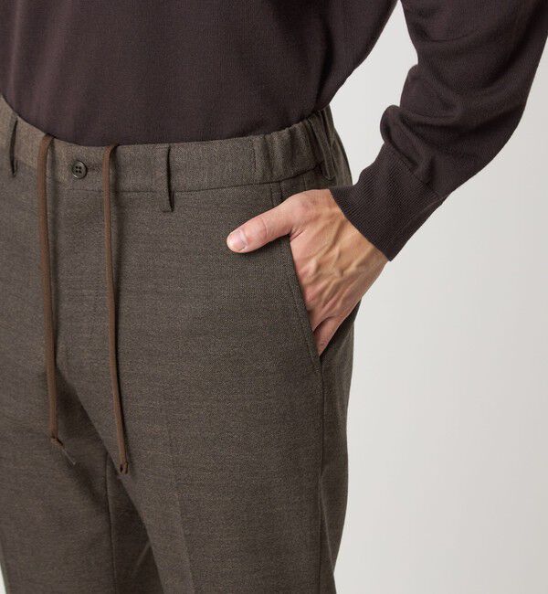 UNITED ARROWS green label relaxing「A+ TWPU ホームスパン スタンダード イージー スラックス -ウォッシャブル・ストレッチ-」|スラックス|