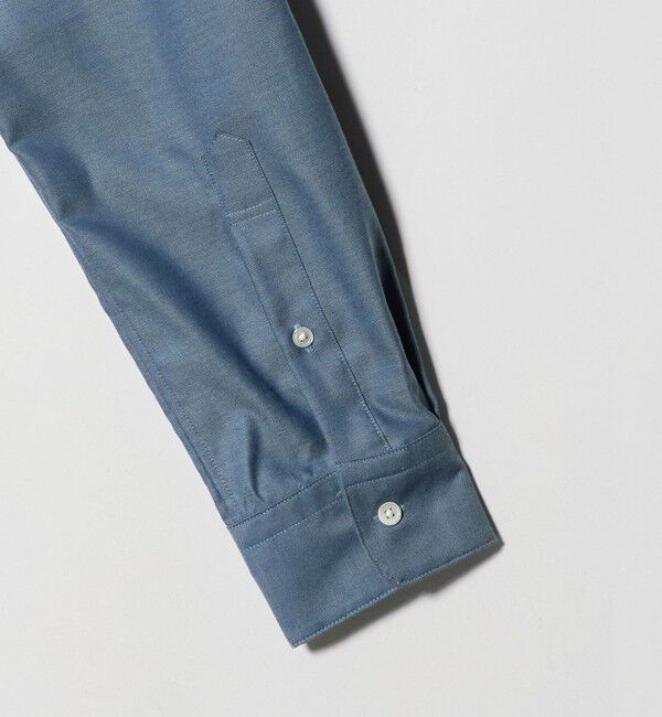 UNITED ARROWS green label relaxing「エブリット Cブラッシュド ヘリンボーン スナップ ボタンダウン シャツ -イージーアイロン・抗菌-」|シャツ・ブラウス|