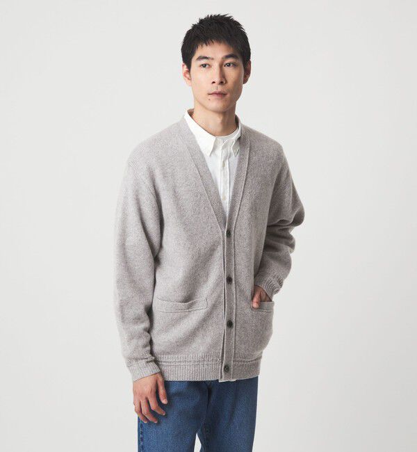 UNITED ARROWS green label relaxing「ハミルトン ウール ナイロン カーディガン」|カーディガン|MD.GRAY