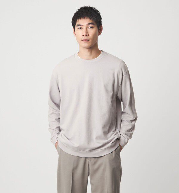 UNITED ARROWS green label relaxing「ディペンド インレイ クルーネック カットソー」|Tシャツ・カットソー|MD.GRAY