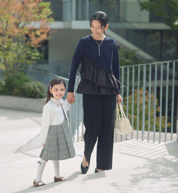 UNITED ARROWS green label relaxing「［size SHORT/TALLあり］Daily chic セミフレア パンツ」|スラックス|BLACK