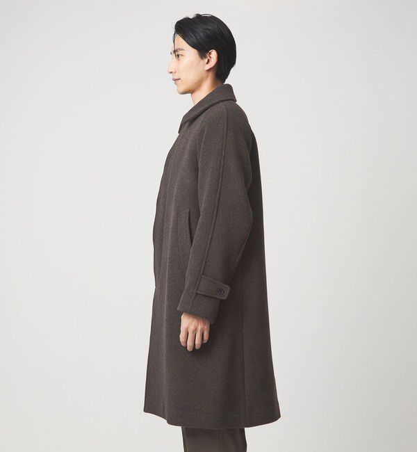 UNITED ARROWS green label relaxing「Ballis バリス モッサー バルカラー ブラウン ステンカラーコート」|ステンカラーコート|