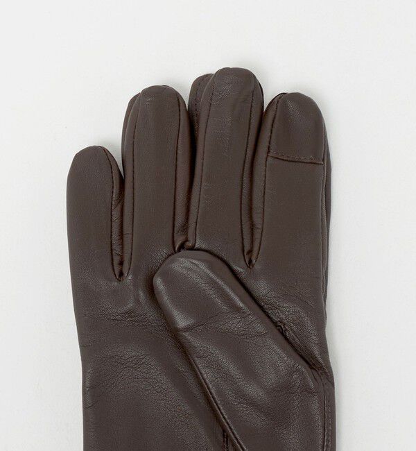 UNITED ARROWS green label relaxing「ラムレザー H/PIQUE グローブ -タッチパネル対応-」|手袋|