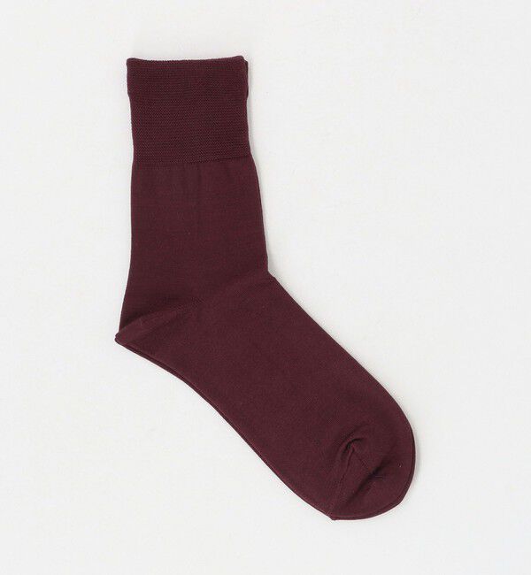 STEVEN ALAN「＜Steven Alan＞シルク ミックス ショート ソックス」|ソックス|WINE