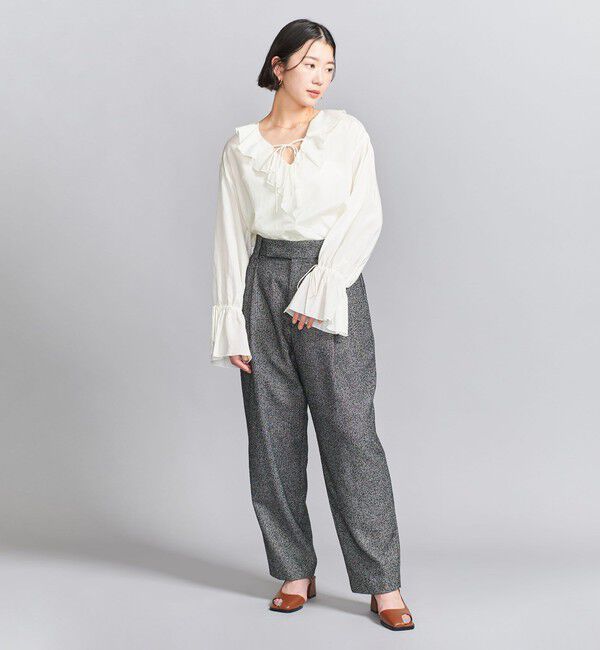 BEAUTY&YOUTH UNITED ARROWS「レーヨンコットンローン ラッフルシャツ」|シャツ・ブラウス|