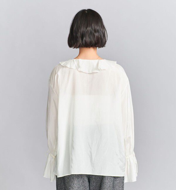 BEAUTY&YOUTH UNITED ARROWS「レーヨンコットンローン ラッフルシャツ」|シャツ・ブラウス|