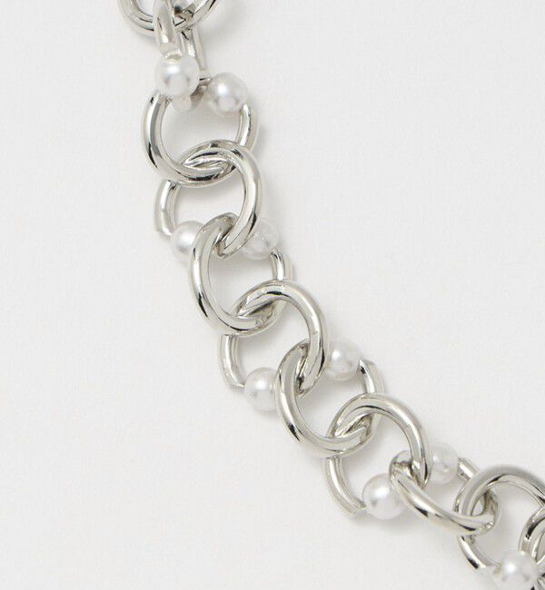 BEAUTY&YOUTH UNITED ARROWS「メタル チェーン&times;パールモチーフ ネックレス」|ネックレス|