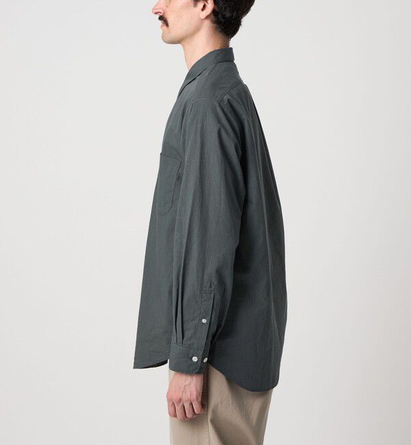 STEVEN ALAN「＜Steven Alan＞ 60 コンパクトヤーン ストライプ レギュラーカラー シャツ NARROW」|シャツ・ブラウス|