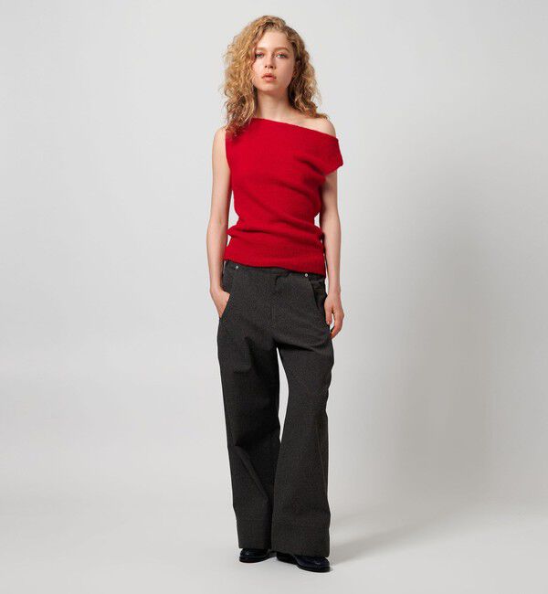 ATTISESSION「＜ATTISESSION＞ツイスト ショルダー ニットトップス」|ニット・セーター|